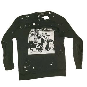 BLTEE Brian Lichtenberg‎ Sweater Pullover Sz Small Grunge